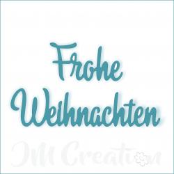 Stanzschablone - Frohe Weihnachten